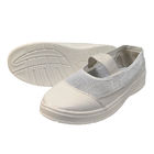 الحذاء الآمن المرن المفتوح للظهر النوع ESD مكافحة الحرارة نظافة الشبكة للملابس الصناعية