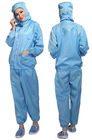 غرف الأبحاث ESD الآمن الملابس البوليستر مكافحة ساكنة سترة وسراويل فئة 1000-10000