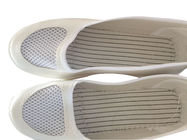 أحذية غرف الأبحاث المضادة للكهرباء الساكنة لأحذية طويلة الأكمام ESD من الجلد الأبيض