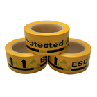 المنطقة المحمية من التفريغ الكهروستاتيكي (ESD) شريط تحذير أصفر مضاد للكهرباء الساكنة PVC صناعي