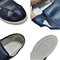 مكافحة ساكنة حماية PVC ESD أحذية السلامة أربعة ثقوب الأزرق الداكن