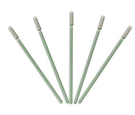 مستهلكات غرف الأبحاث مسحات تنظيف ذات طرف دائري صغير من رغوة البولي يوريثان