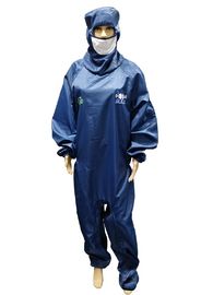ملابس آمنة ISO 4 لغرف الأبحاث ESD مع أحذية بغطاء للرأس وقناع للوجه