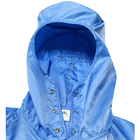 ملابس زرقاء قابلة للغسل خالية من الغبار ESD مضادة للكهرباء الساكنة لصناعة غرف الأبحاث