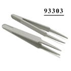 ESD Safe Tools ملاقط تجميل صغيرة ذات طرف منحني بلاستيكي باللون الأبيض