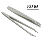 ESD Safe Tools ملاقط تجميل صغيرة ذات طرف منحني بلاستيكي باللون الأبيض