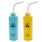 الأصفر طباعة HDPE البلاستيك ESD الاستاتيكيه الاستغناء عن زجاجة الاستخدام الصناعي
