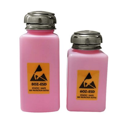 4OZ 6OZ 8OZ الوردي مكافحة ساكنة زجاجة ESD آمنة للمذيبات