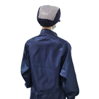 سحاب إغلاق الماندرين طوق ESD المعطف البدلة المتوافقة مع معايير ANSI / ESD S20.20