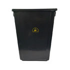 PP البلاستيك الأسود SMT Electrostatic Cleanroom Tool Box Trash Can Antistatic ESD Waste Bin
