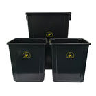 PP البلاستيك الأسود SMT Electrostatic Cleanroom Tool Box Trash Can Antistatic ESD Waste Bin