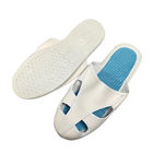 أحذية عمل مضادة للثبات بيضاء ESD 4 فتحات PVC Sole + PU Upper Industrial Shoes
