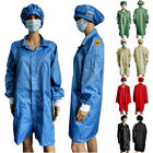 البوليستر المضاد للولايات المتحدة القطن المختبر معطف غرفة نظيفة ESD ملابس السلامة الألياف الموصلة