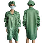 ورشة عمل اللون الأخضر ارتداء ESD مضاد للستاتيكي التلميذ للغرفة النظيفة