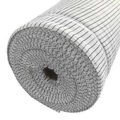 6MM أبيض شريط 240gsm البوليستر الخيط ESD مضاد للستاتيكية الأضلاع