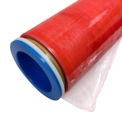 500MM لون أحمر شفاف مضاد للستاتيكية LDPE لفيلم لفيلم ESD التمدد