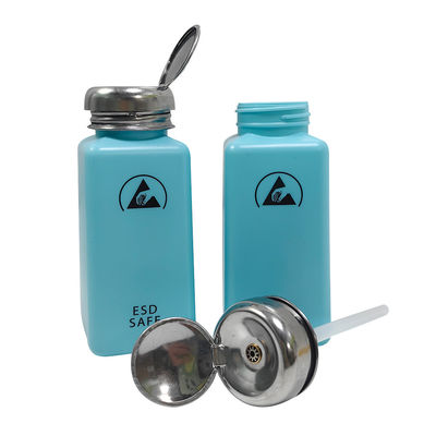 IPA 8OZ (حوالي 240 مل) ESD الموزع البلاستيكي للمذيبات الموزع المضاد للولاء زجاجة الكحول