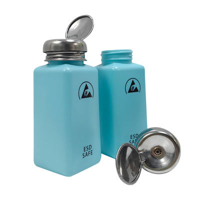IPA 8OZ (حوالي 240 مل) ESD الموزع البلاستيكي للمذيبات الموزع المضاد للولاء زجاجة الكحول