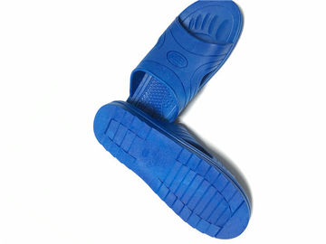 ESD Slipper Cross Type ESD Safety Shoes SPU لون المادة أزرق لغرفة الأبحاث