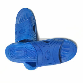 ESD Slipper Cross Type ESD Safety Shoes SPU لون المادة أزرق لغرفة الأبحاث