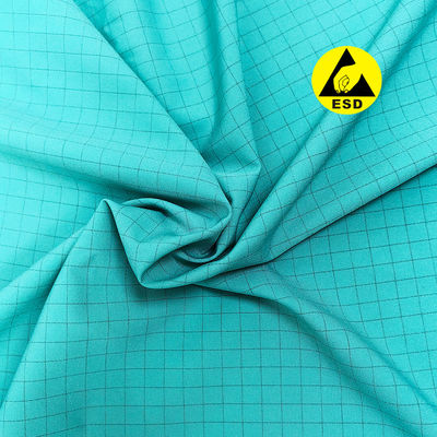ESD النسيج المقاوم للولايات المتحدة 7mm الشبكة 98٪ البوليستر + 2٪ نسيج الكربون الموصل للملابس ESD