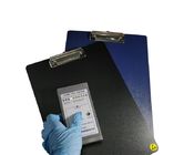 أعلى مشبك معدني للوازم المكتبية ESD ESD Safe Clip Board مقاس A4 A5 مع رمز ESD الآمن
