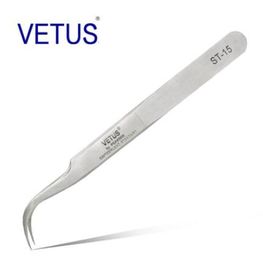 لون معدني غير آمن ESD أدوات VETUS الدقة الفولاذ المقاوم للصدأ الملقط