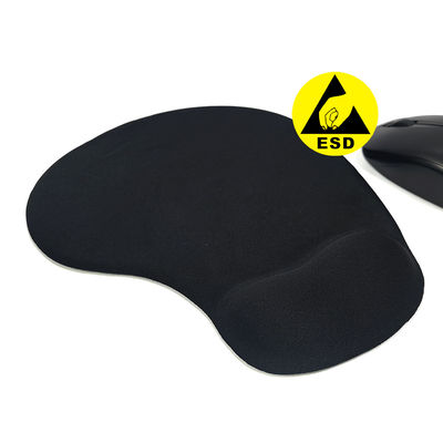 ESD مكافحة الحرارة المكتب الأسود الناعم المقاوم للمعصم السيليكون راحة الماوس
