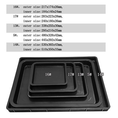 217x174x26mm أسود ESD مضاد للثبات بلاستيكية مربع الصناديق الدائرة الإلكترونية turntable