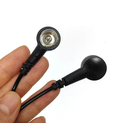 ESD Antistatic PU Grounding Wire أسود أسلاك PU مستقيمة 30.5CM لـ ESD Mat مع كلا الطرفين 10MM Buckle