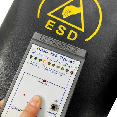 أسود ESD مضاد للستاتيكية بلاستيكية مربع حاوية النفايات الخالية من الغبار 15L للغرفة النظيفة