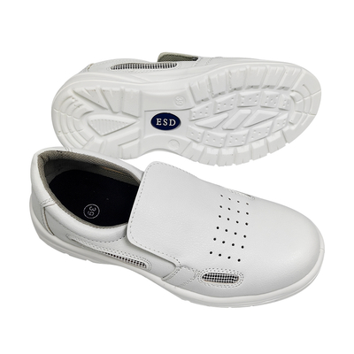 أحذية أمان ذات مقدمة فولاذية مضادة للكهرباء الساكنة بنعل خارجي من البولي يوريثين الصناعي وغرفة نظيفة