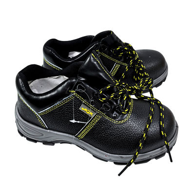 أحذية العمل السوداء مضادة للتحطيم مضادة للشق