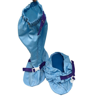 أحذية طويلة من البولي فينيل كلورايد (PVC) ذات نعل ناعم لغرفة التنظيف الخالية من الغبار والمضادة للتفريغ الكهربائي (ESD)