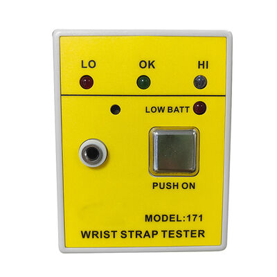 غرفة نظيفة 171 ESD اختبار حزام معصم مضاد للستاتيكي الأصفر