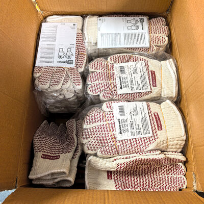 قفازات مقاومة للحرارة مطلية بالنتريل للأعمال ذات درجات الحرارة العالية