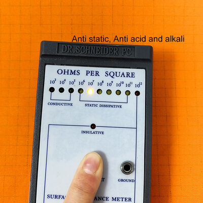 أرانج ESD نسيج خال من الغبار مع حمض مضاد للستاتيك والقلي