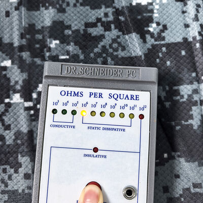 الطباعة التمويه عالية الأداء ESD الماس الشبكة النسيج الخيط   ٪ البوليستر 87% + 13% ألياف الكربون