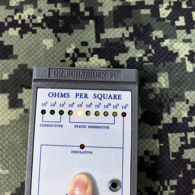 الطباعة التمويه عالية الأداء ESD الماس الشبكة النسيج الخيط   ٪ البوليستر 87% + 13% ألياف الكربون