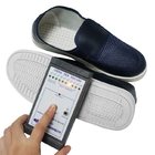 الأزرق شبكة النسيج البلاستيكية الاستاتيكيه تنفس ESD أحذية السلامة قابلة لإعادة الاستخدام قابل للغسل