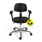 مكافحة ساكنة ESD آمنة الكراسي قابل للتعديل 360 درجة دوارة مع رفع مسند