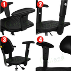 مكافحة ساكنة ESD آمنة الكراسي قابل للتعديل 360 درجة دوارة مع رفع مسند