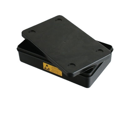 مواد تغليف ESD موصلة من مادة البولي بروبيلين ، صناديق تخزين ESD مع غطاء