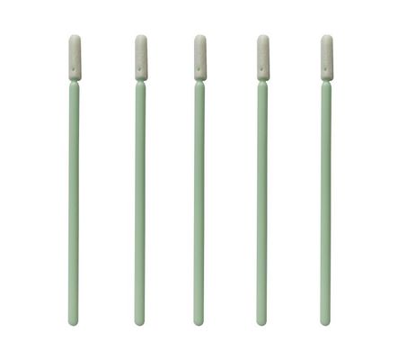 مستهلكات غرف الأبحاث مسحات تنظيف ذات طرف دائري صغير من رغوة البولي يوريثان