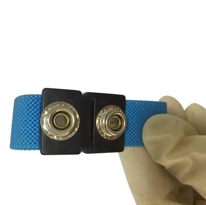 آمن مزدوج الأسلاك قابل للتعديل المنسوجة مكافحة حزام ثابت منتجات Esd مع 4 مم إبزيم