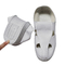 أحذية سلامة بيضاء خالية من الغبار قابلة للغسل مع نعل PVC مضاد للانزلاق
